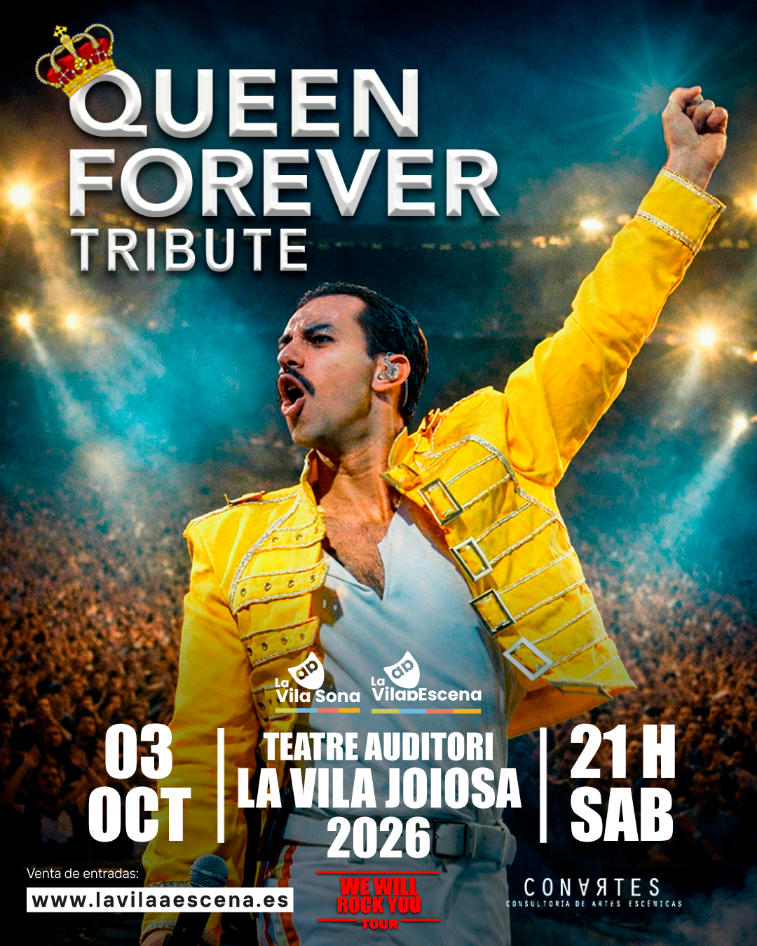 QUEEN FOREVER TRIBUTE la vila a escena